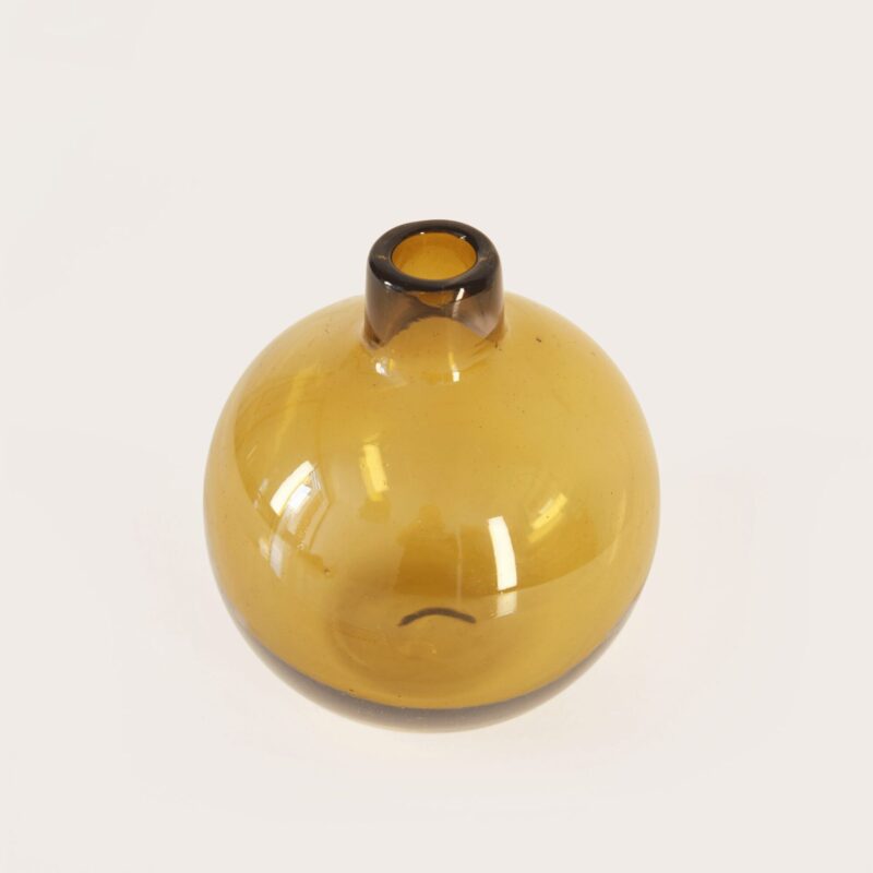 Jarrón bola amarillo