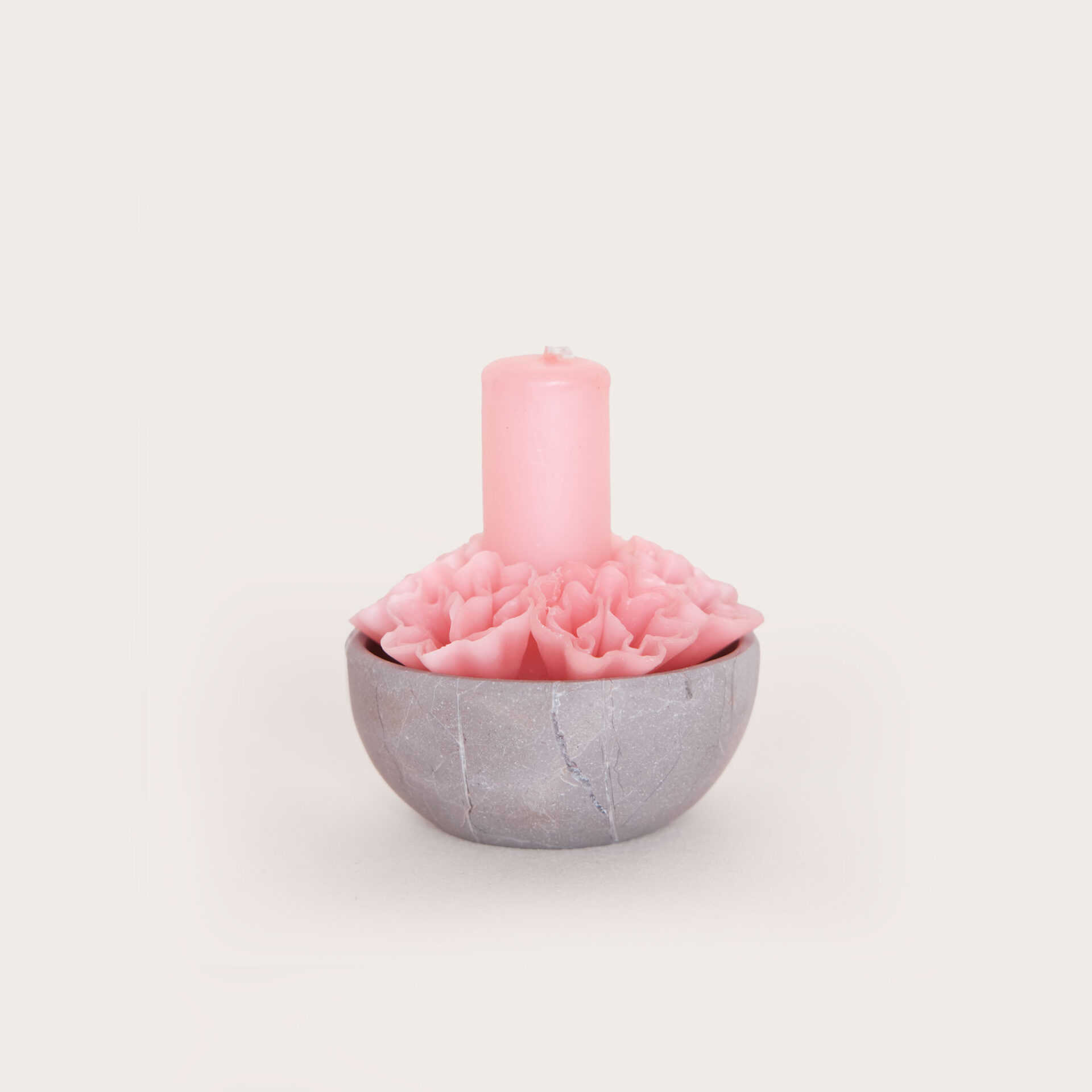 Vela rosa / gris